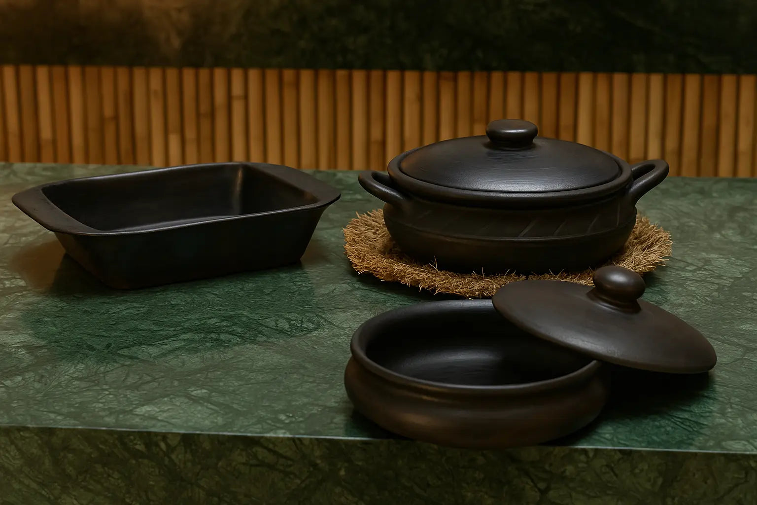 Plats de cuisson en terre cuite