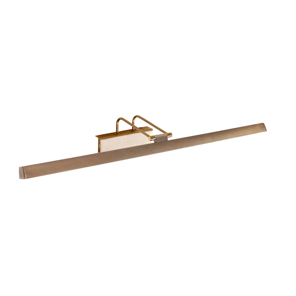 Schwenkbare LED-Wandleuchte aus gebürstetem Metall in Gold – 60 cm