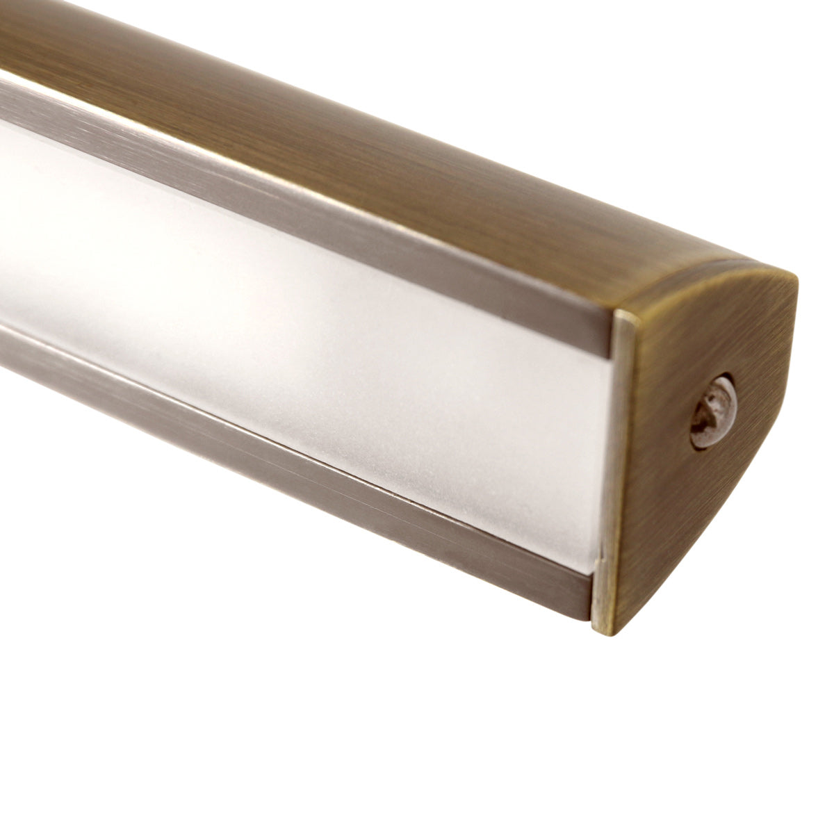 Schwenkbare LED-Wandleuchte aus gebürstetem Metall in Gold – 60 cm