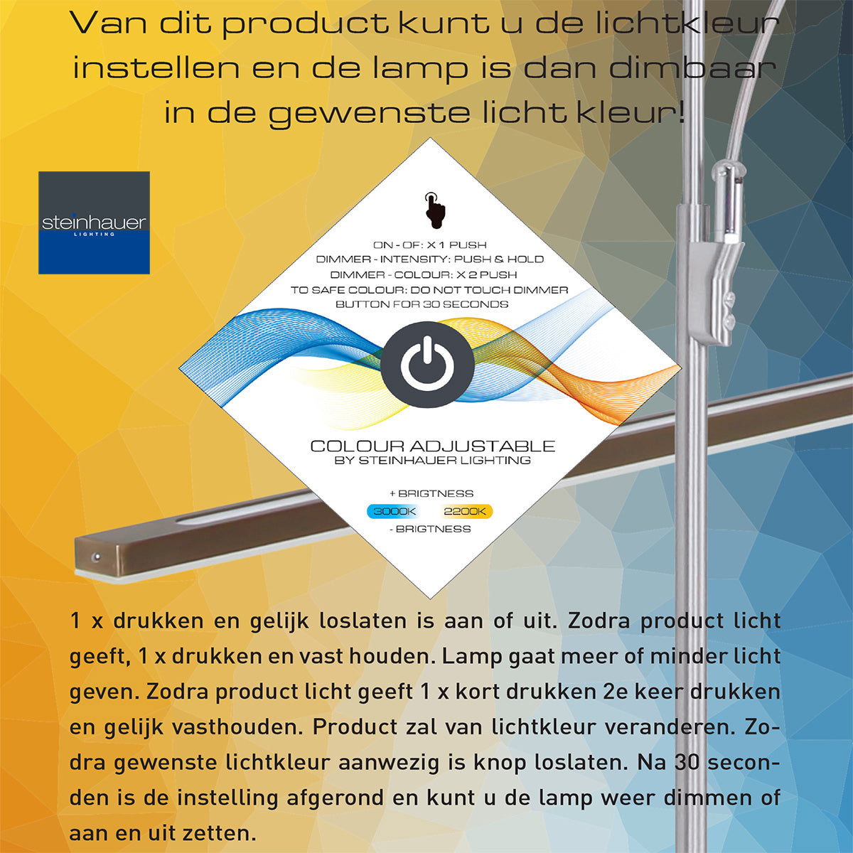 Schwenkbare LED-Wandleuchte aus gebürstetem Metall in Gold – 60 cm
