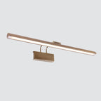 Schwenkbare LED-Wandleuchte aus gebürstetem Metall in Gold – 60 cm