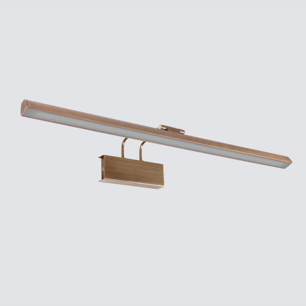 Schwenkbare LED-Wandleuchte aus gebürstetem Metall in Gold – 60 cm
