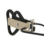 Wandleuchte aus schwarzem Metall mit schwenkbarem Arm und goldenen Details – H20 cm