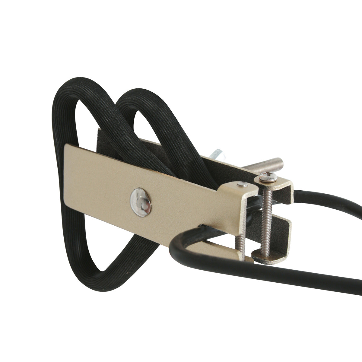 Wandleuchte aus schwarzem Metall mit schwenkbarem Arm und goldenen Details – H20 cm