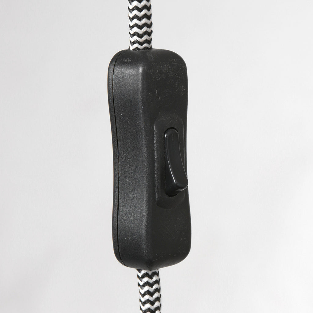 Wandleuchte aus schwarzem Metall mit schwenkbarem Arm und goldenen Details – H20 cm