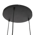 Suspension en verre fumé noir sphérique à 3 globes – Ø35 cm
