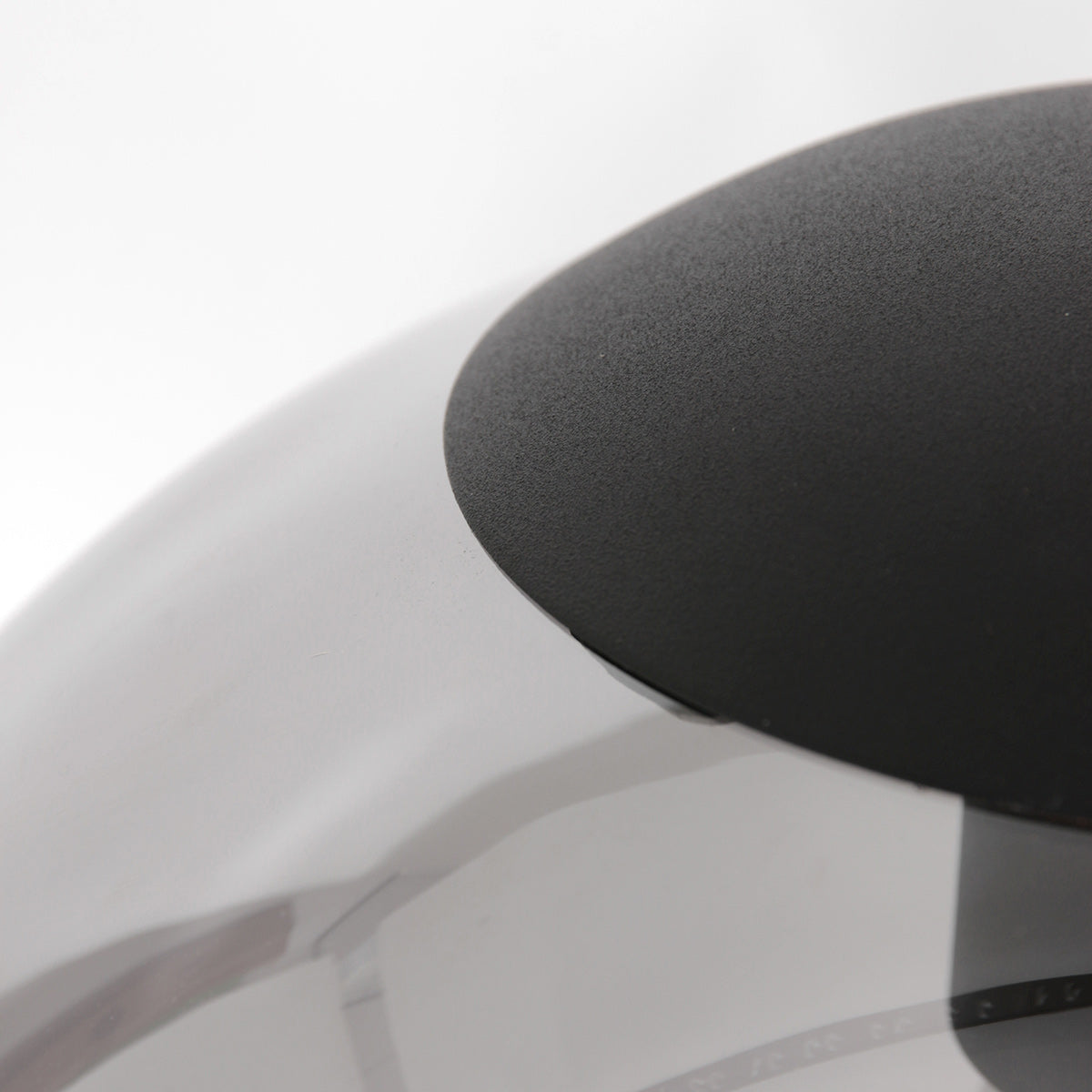 Suspension en verre fumé noir sphérique à 3 globes – Ø35 cm