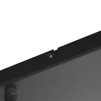 Mehrflammige Hängeleuchte aus Bernsteinglas in Messingoptik mit 9 Leuchten – 150x55 cm