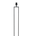 Moderne Stehlampe in Schwarz mit Bambusschirm fürs Wohnzimmer – Ø50 cm