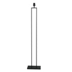 Stehlampe aus schwarzem Metall mit Zylinderschirm in Schwarz und Goldfarben – H160 cm