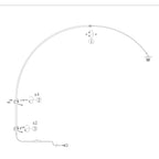 Wandleuchte aus Bambus Natur und schwarzem Metall mit Bogenarm – Ø40 cm