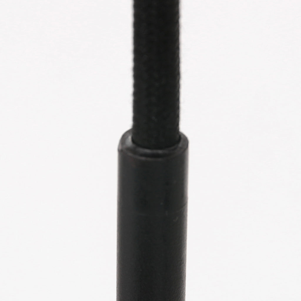 Suspension en rotin naturel ajouré et métal noir – Ø40 cm