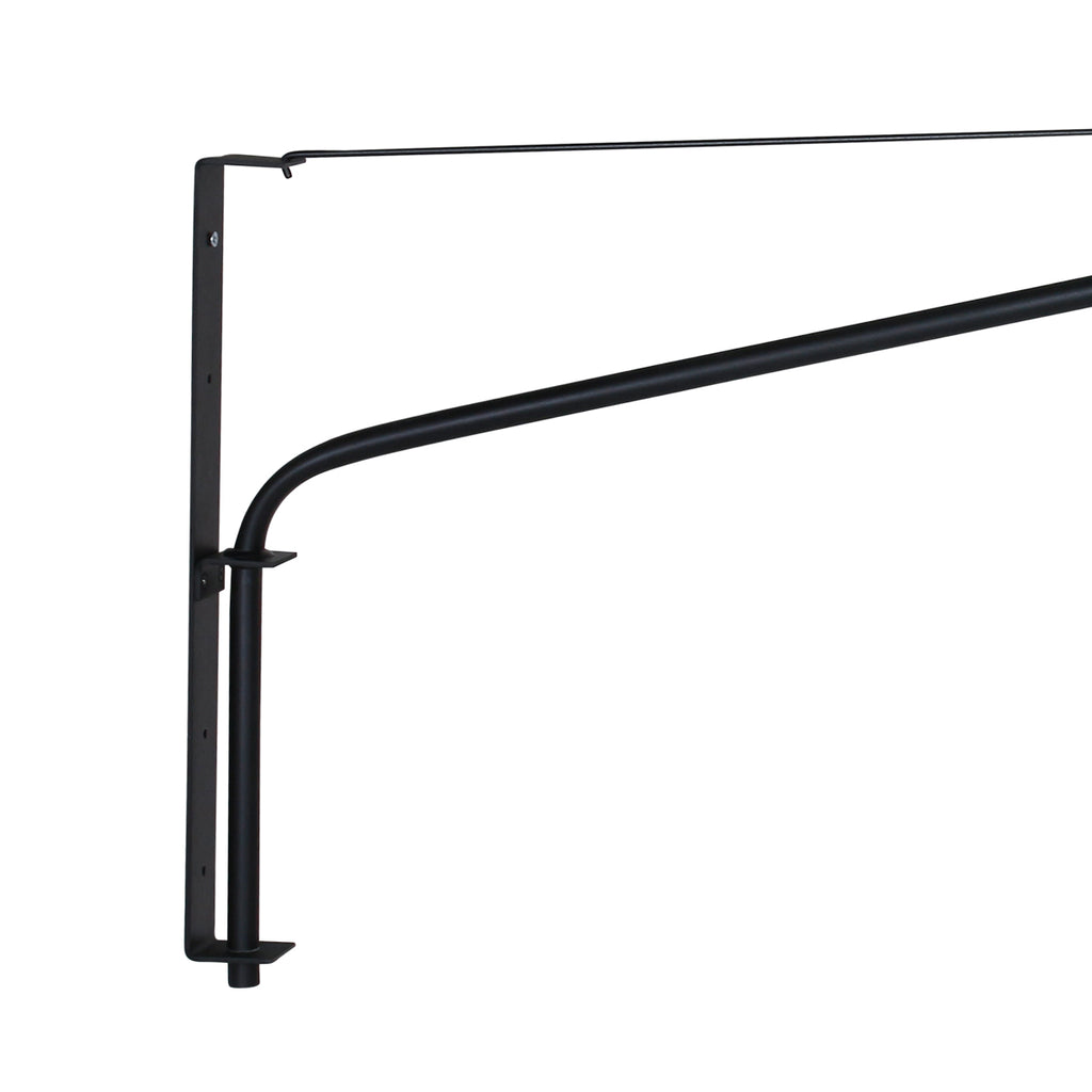 Applique murale rotin ajouré naturel et métal noir – Ø50 cm
