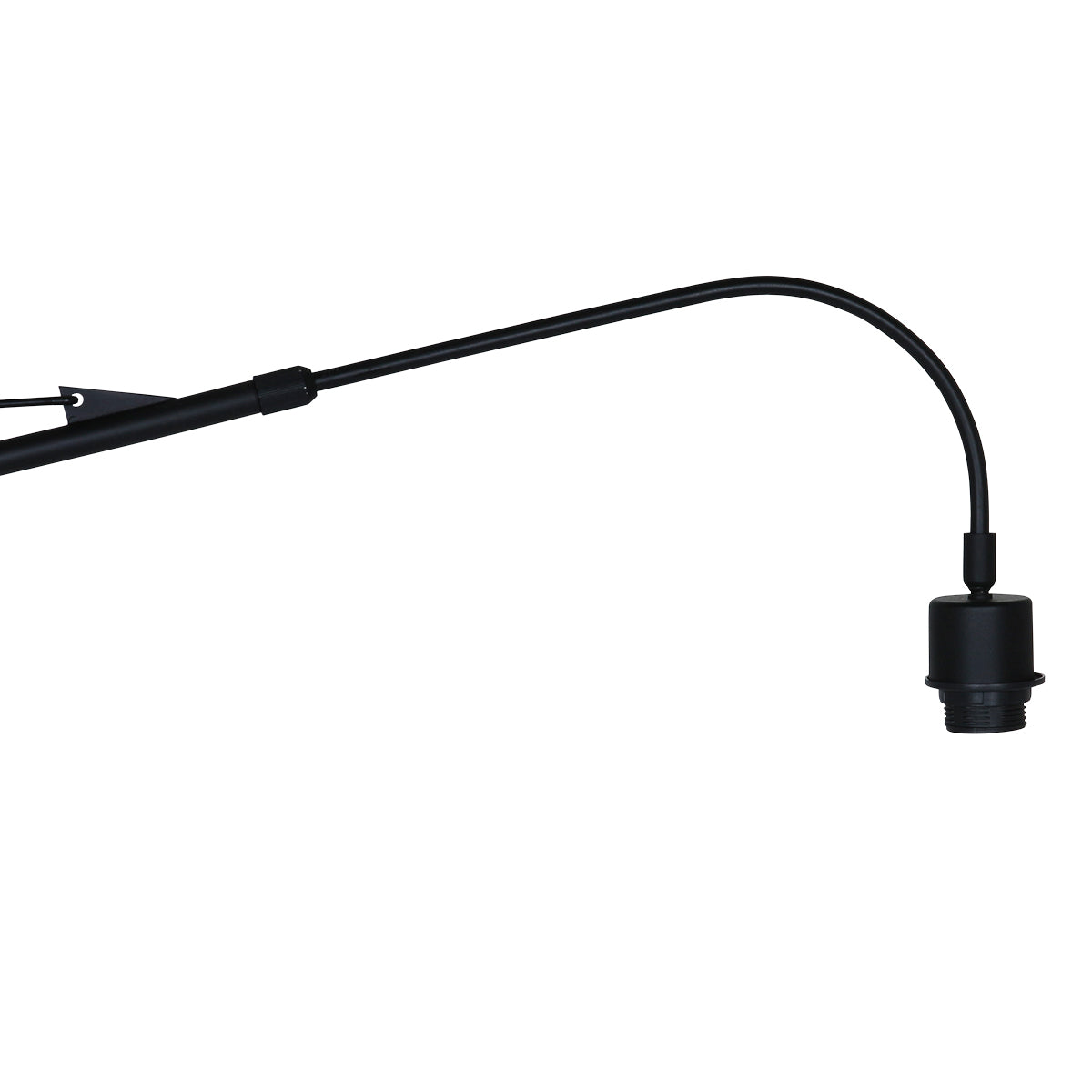 Applique murale rotin ajouré naturel et métal noir – Ø50 cm