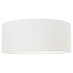 Stehlampe aus schwarzem Metall mit abgewinkeltem Arm und weißem Schirm – H173 cm