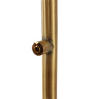 Stehlampe aus bronzefarbenem Metall mit Gelenkarm und dimmbarer LED
