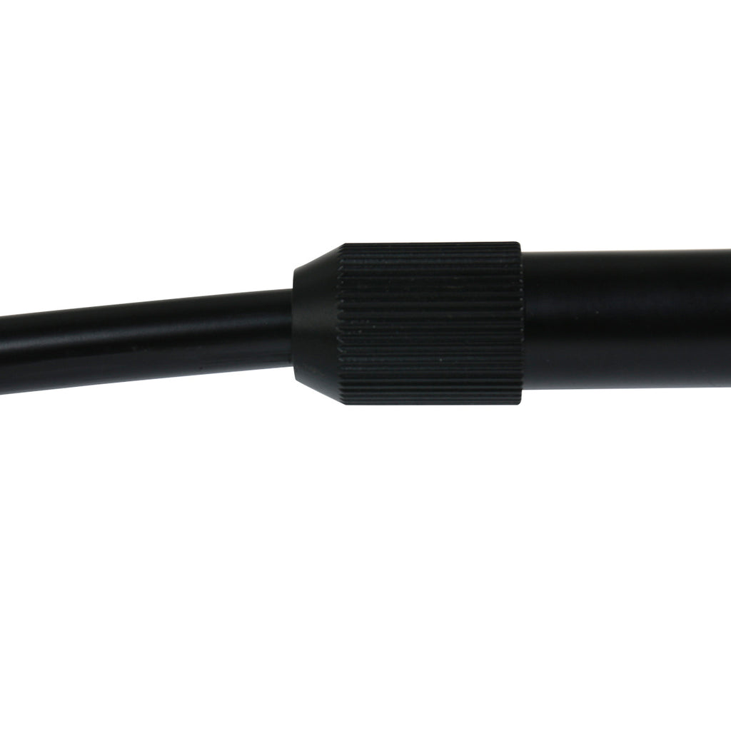 Bogenlampe aus Metall in Schwarz mit Kuppelschirm aus Rauchglas – H230 cm