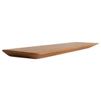 Wandregal aus massivem Teakholz in schwebender Optik – 90x16 cm
