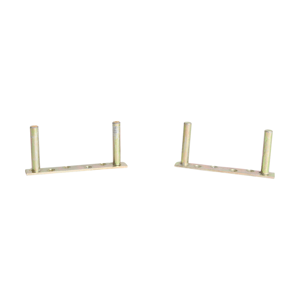 Schwebende Wandregale aus Teak Natur mit abgeschrägten Kanten – 2er-Set