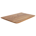 Schwebende Wandregale aus Teak Natur mit abgeschrägten Kanten – 2er-Set