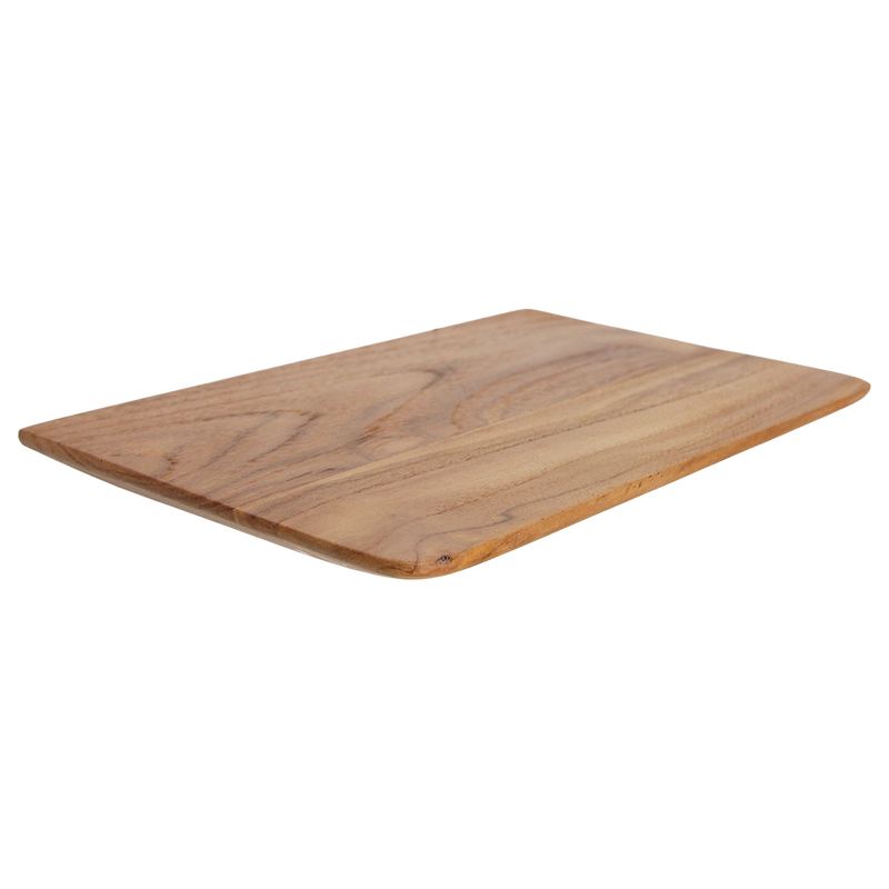 Schwebende Wandregale aus Teak Natur mit abgeschrägten Kanten – 2er-Set