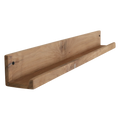 Wandregal aus recyceltem Teakholz mit Frontleiste – 75x8 cm