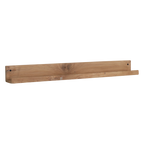 Wandregal aus recyceltem Teakholz mit Frontleiste – 75x8 cm
