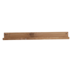 Wandregal aus recyceltem Teakholz mit Frontleiste – 75x8 cm