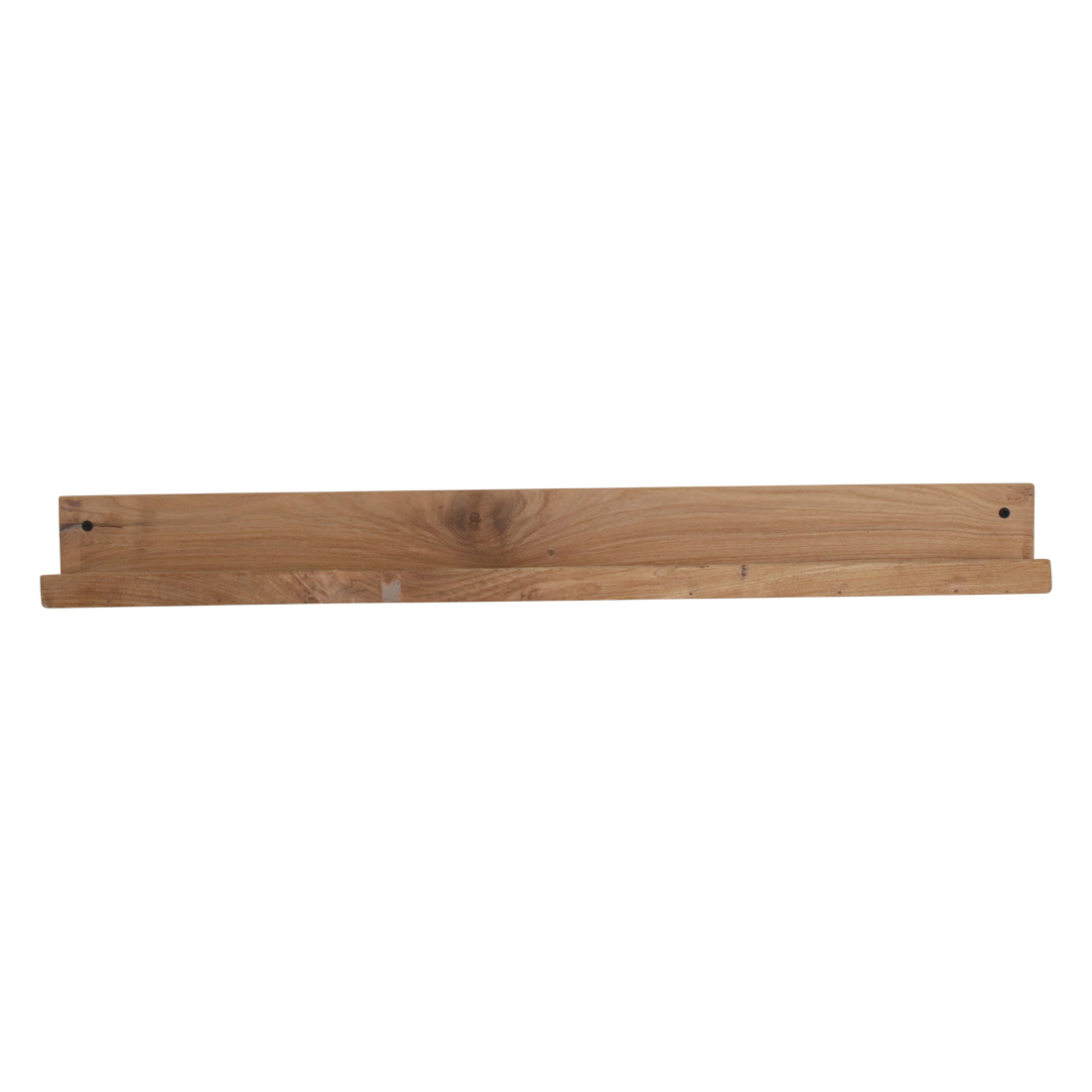 Wandregal aus recyceltem Teakholz mit Frontleiste – 75x8 cm