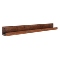 Wandregal aus recyceltem Holz in Braun für Bilderrahmen – 75x8 cm