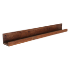 Wandregal aus recyceltem Holz in Braun für Bilderrahmen – 75x8 cm