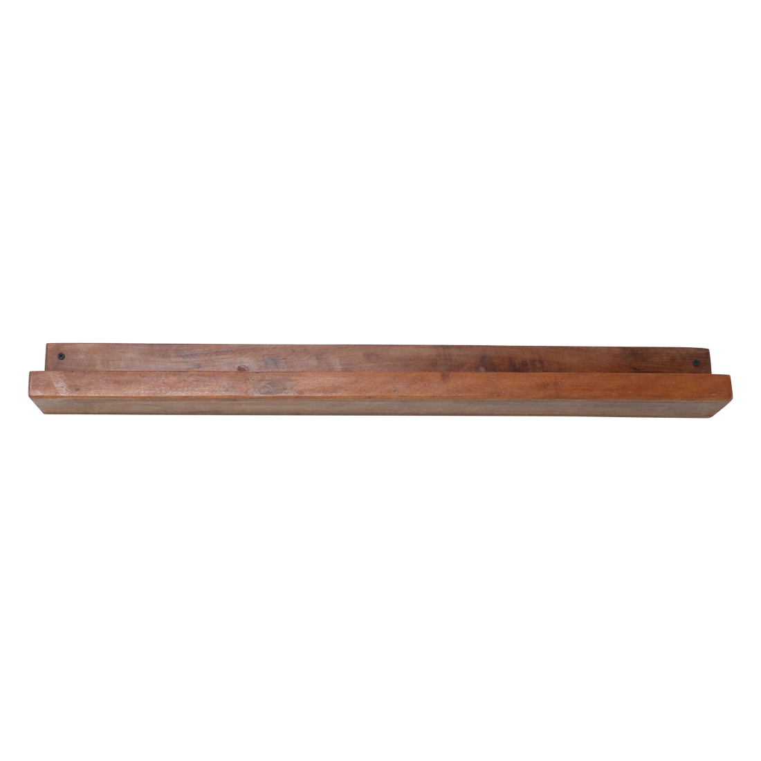 Wandregal aus recyceltem Holz in Braun für Bilderrahmen – 75x8 cm