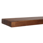 Schwebendes Wandregal aus recyceltem Holz in Braun – 80x18 cm