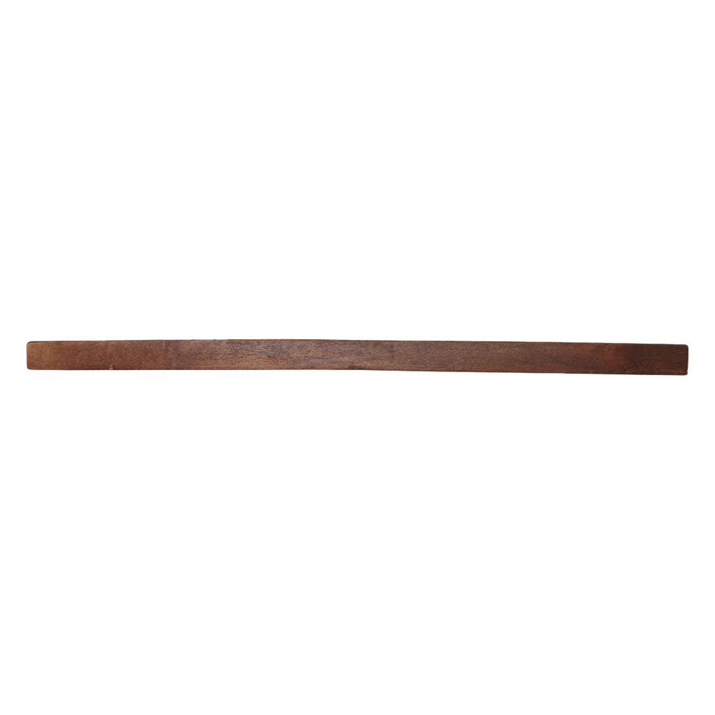Schwebendes Wandregal aus recyceltem Holz in Braun – 80x18 cm