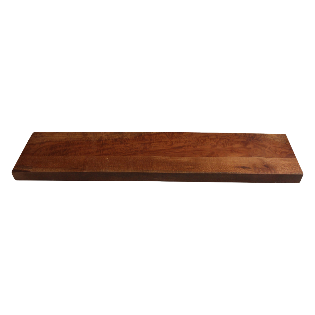 Schwebendes Wandregal aus recyceltem Holz in Braun – 80x18 cm