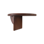 Wandregal in Halbmondform aus Mangoholz in Braun – 38x19 cm