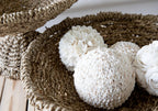 Deko-Kugel aus weißen Muscheln – Ø9 cm