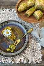 Dekogabel in Gold mit Ananas-Motiv