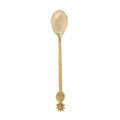 Dekolöffel aus Messing in Gold mit Ananas-Griff