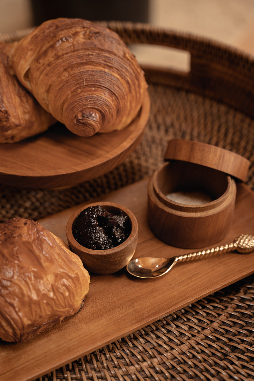 Teelöffel aus Messing in Gold – Ananas-Motiv