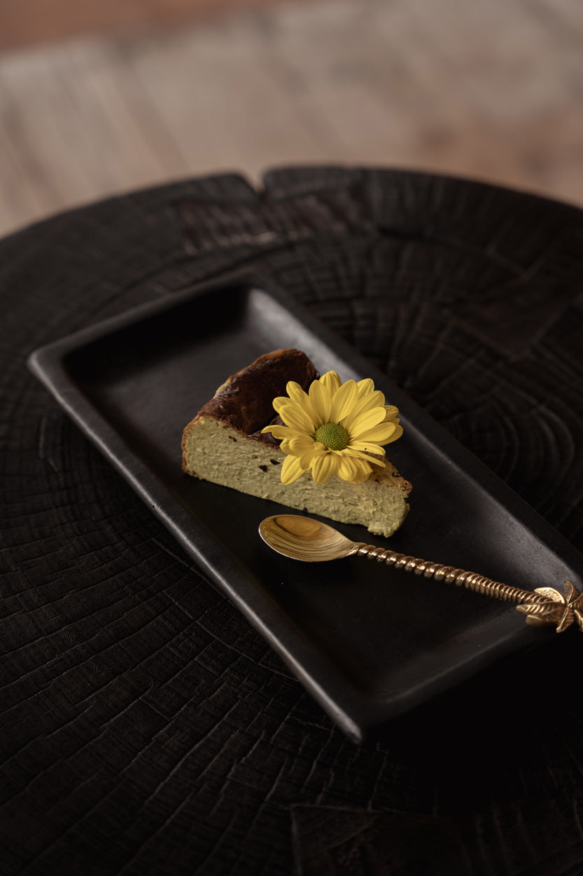 Teelöffel aus Messing in Gold – Ananas-Motiv