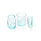 Schnapsglas aus recyceltem Glas Natur 9 cm