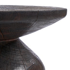 Beistelltisch aus Massivholz in Ebenholz-Optik – Ø50 cm