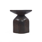 Beistelltisch aus Massivholz in Ebenholz-Optik – Ø50 cm