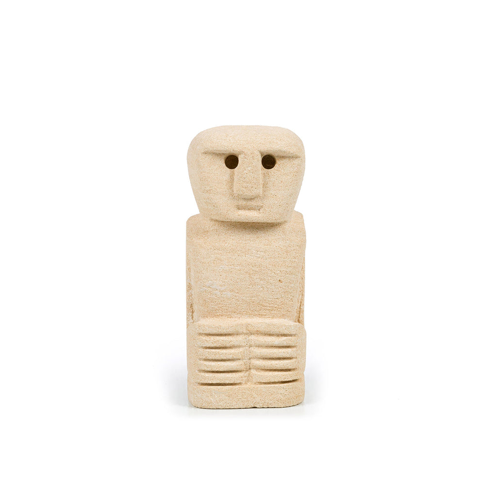 Deko-Statue aus Sandstein – anthropomorphe Silhouette – H12 cm
