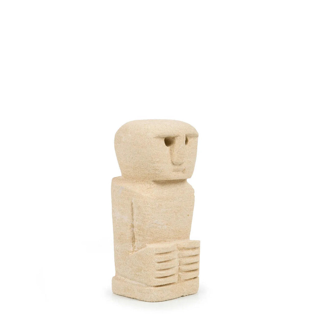 Deko-Statue aus Sandstein – anthropomorphe Silhouette – H12 cm