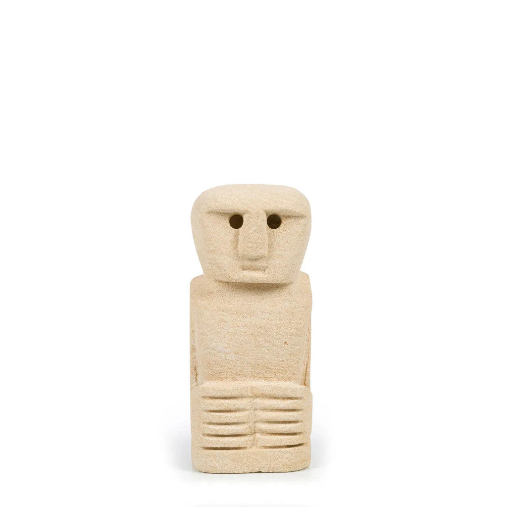 Deko-Statue aus Sandstein – anthropomorphe Silhouette – H12 cm
