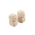 Duo Salz- und Pfefferstreuer aus Steinzeug Natur Totemform 7 cm