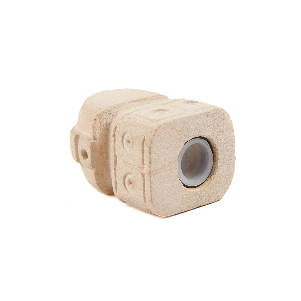 Duo Salz- und Pfefferstreuer aus Steinzeug Natur Totemform 7 cm