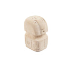 Duo Salz- und Pfefferstreuer aus Steinzeug Natur Totemform 7 cm